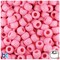 BeadTin Baby Pink Matte 9mm Barrel Plastic Pony Beads (500pcs)